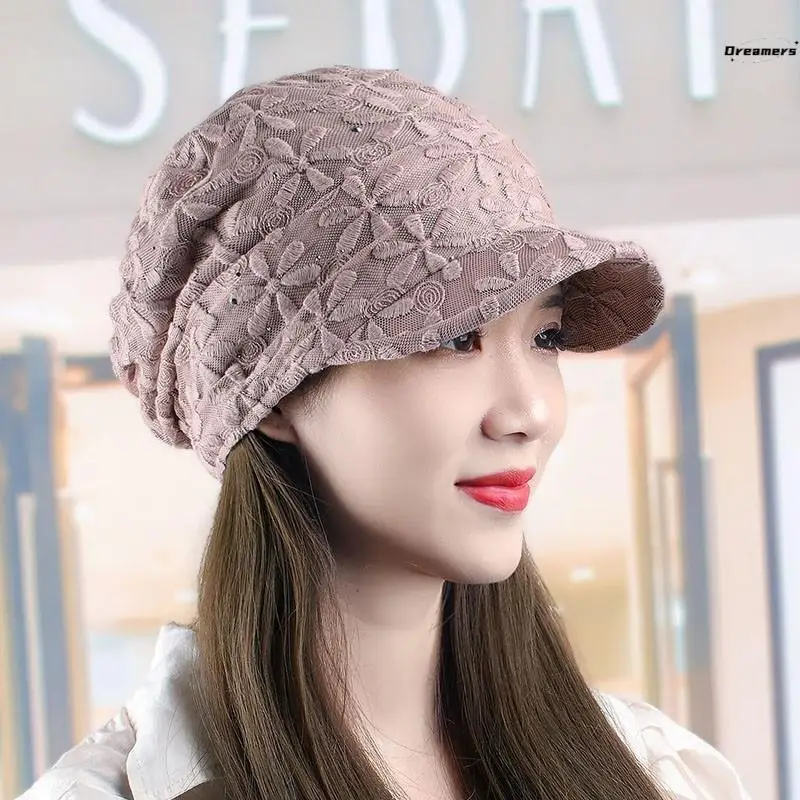 

Spring and Summer Thin Mesh Beret, Casual Street Style Newsboy Caps Fashionable and Versatile Mom Outdoor Baseball Cap