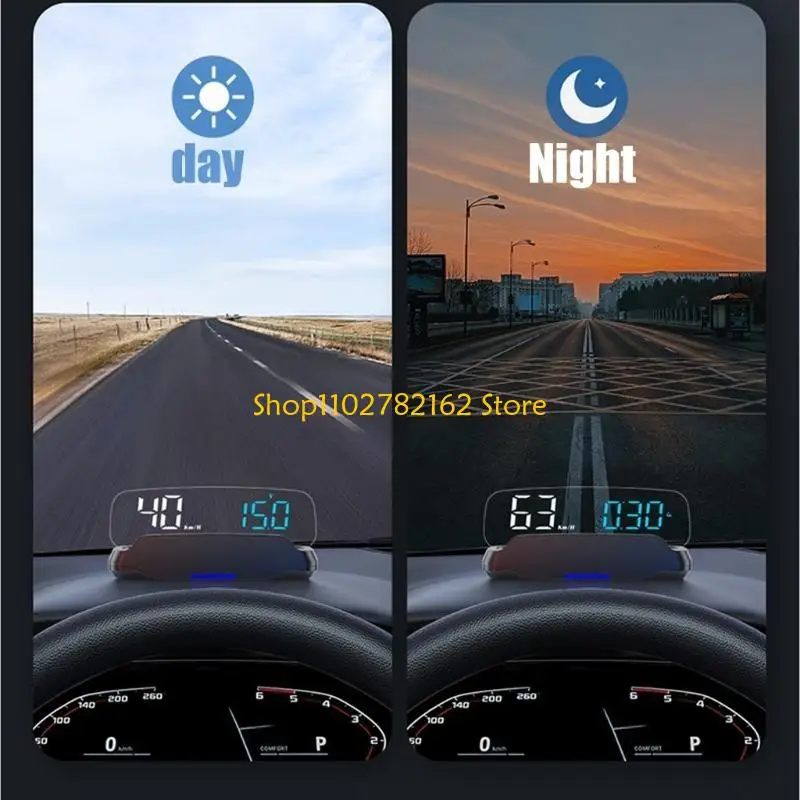 

547B Innovative OBD2 HUD Head Up Display Vehicle Head Up Display Versatile OBD2 HUD Head Up Display for Safe Highway Travel