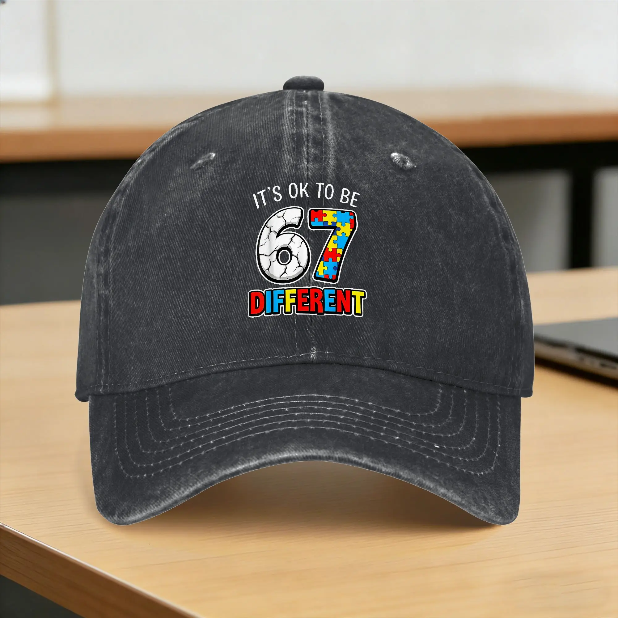 Baseball Cap Six Seven Autism Awareness 67 Meme Summer Casual Trucker Hat  Unisex-Teens Design Kpop Rock Sun-Proof Baseball Caps