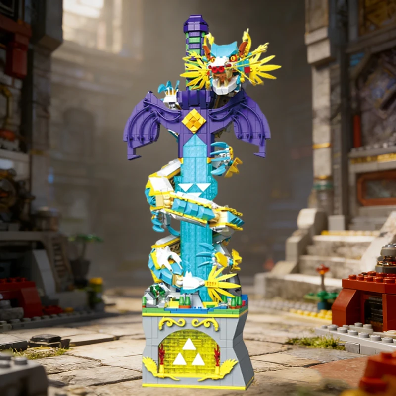 

Креативный игровой набор: Конструктор «Меч Мастера» (Меч Тёмного Линка), набор оружия из строительных блоков, игрушка-конструктор, рождественский подарок для мальчиков и взрослых