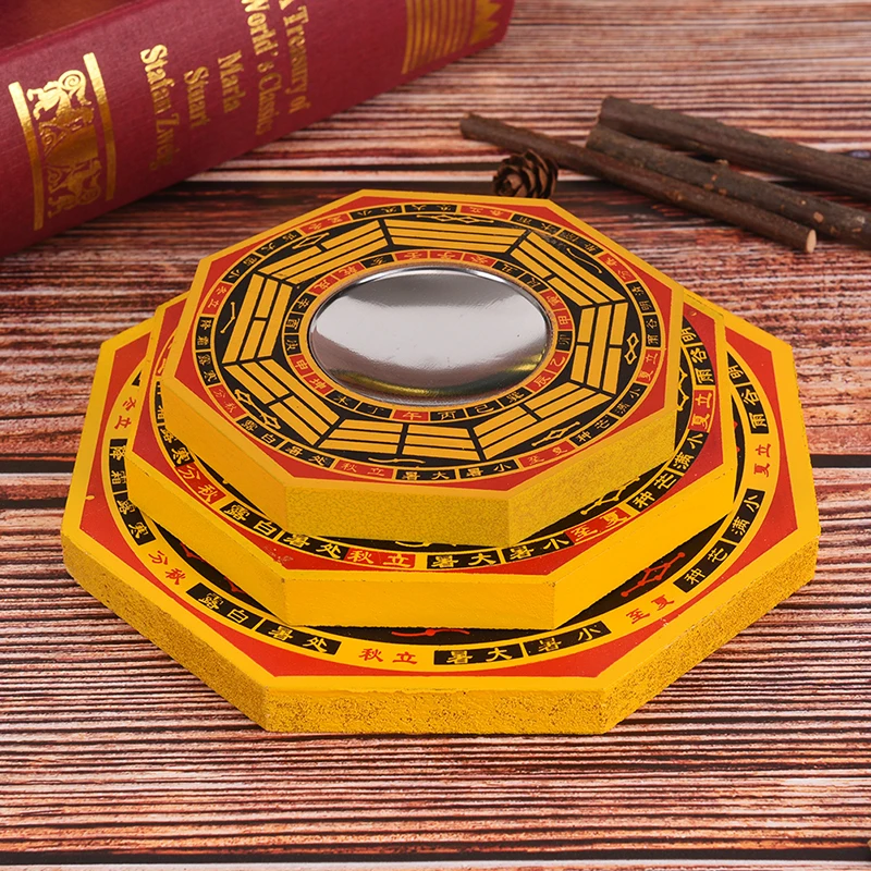 3Sizes FengShui Mirror Taoist Talisman Energy Home Decoration Orname Lucky Chinese Feng Shui Bagua Mirror Home Wall Decoration