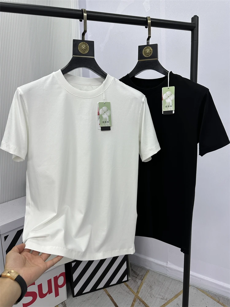 

Soft Comfortable Pure Cotton f Sve T-irt for Men Breathable Moisture ng Versatile ort Sve Tee