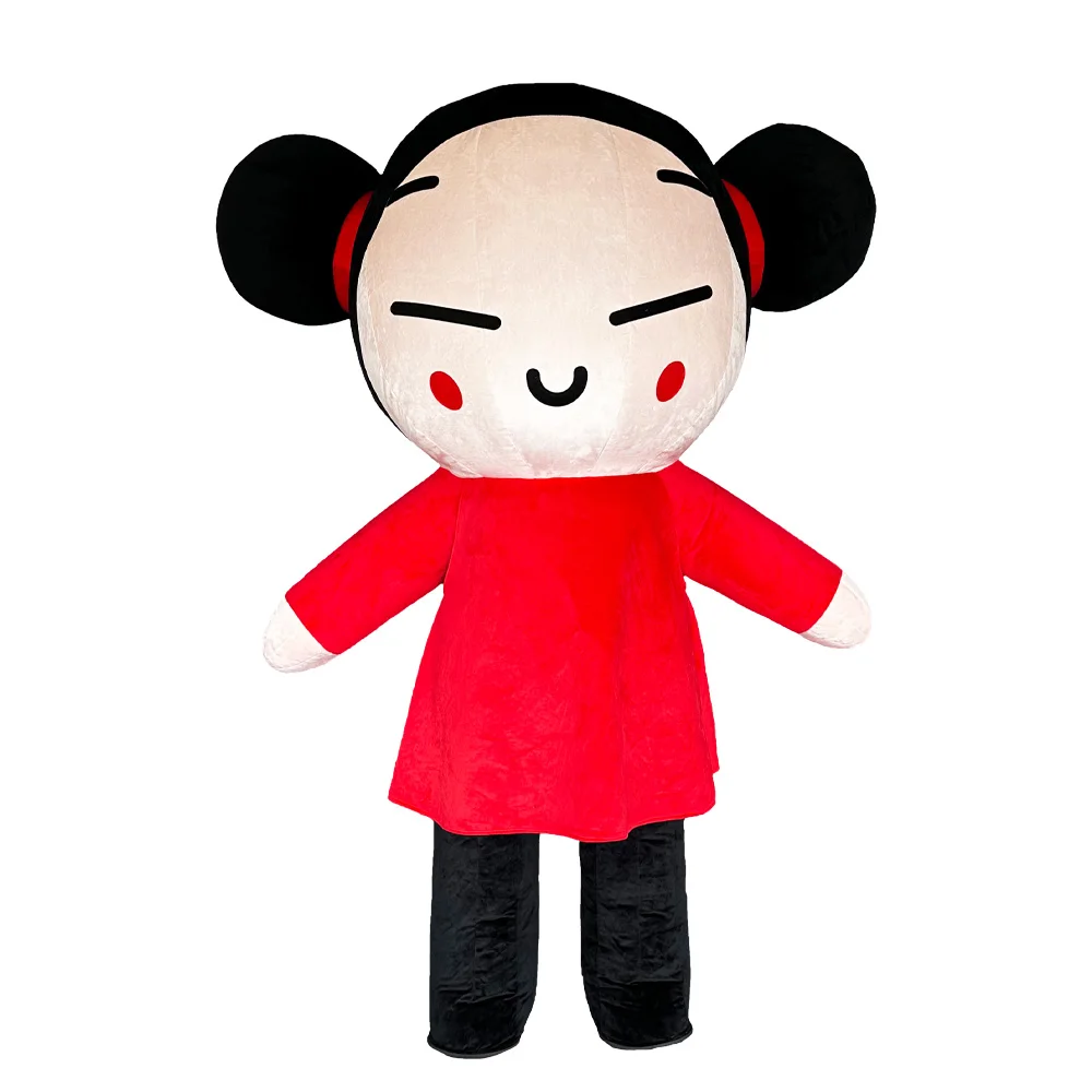 

Cartoon Chinese Doll Inflatable Plush Costume Mascot Parade Adult Character Cosplay Halloween Festival Party Plush Costume