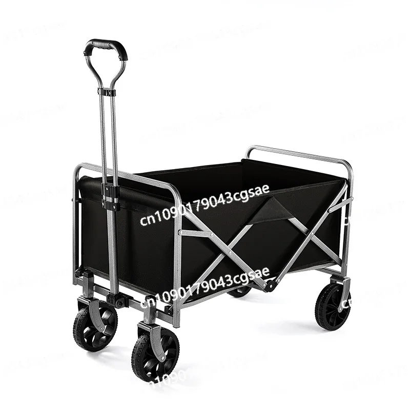 

Outdoor Four-wheel Camp Cart Shopping Shopping, Shopping, Pull Rod Trolley Camping, Portable Folding Camper Customized