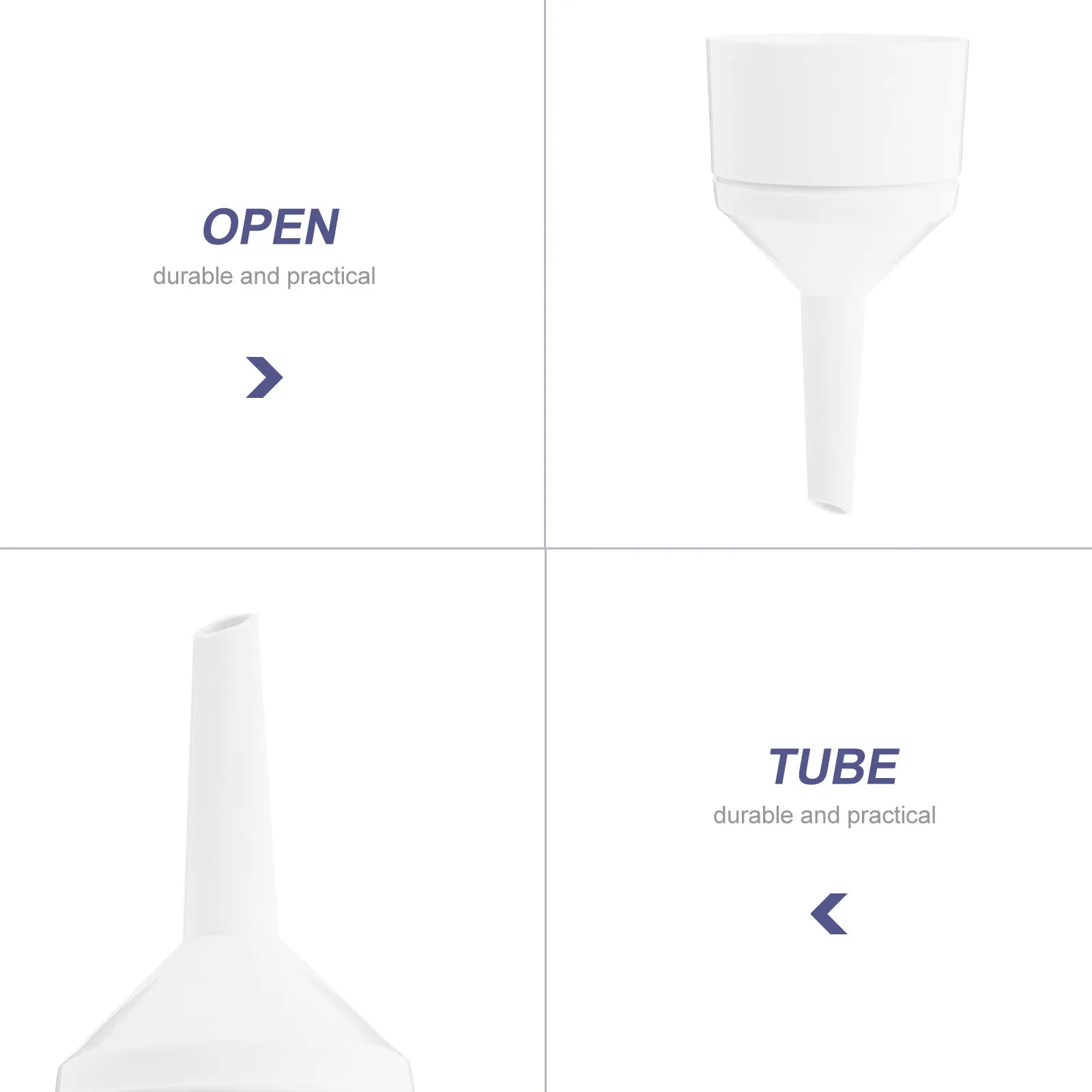 Laboratory Plastic Buchner Funnel High Strength Vacuum Resistant Filter Paper Filtration Funnel Chemistry Experiment Tool