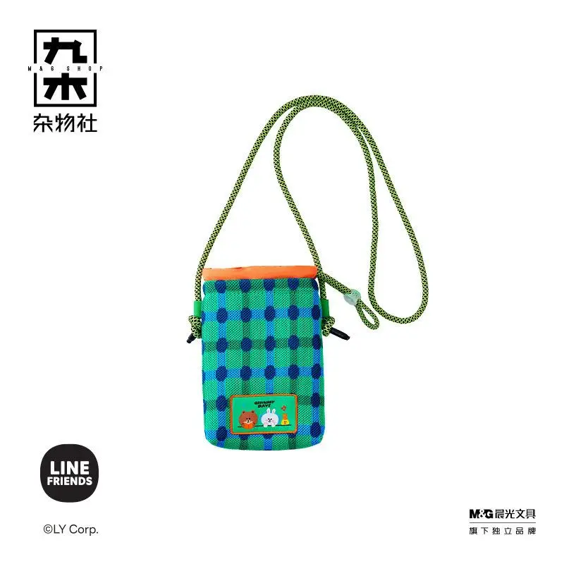 

LINE FRIENDS Brown cartoon cute phone bag kawaii summer lightweight portable storage crossbody bag anime merchandise gift