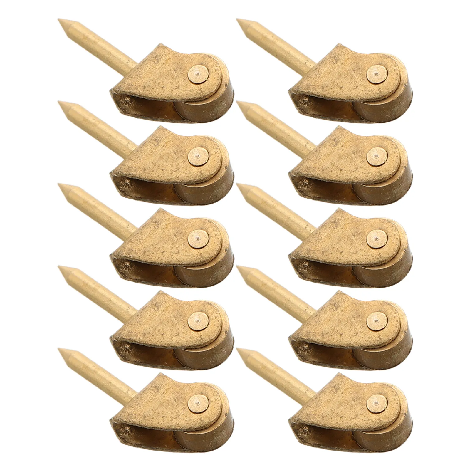 

10Pcs Mini House Wardrobe Casters Wear-Resistant Metal Pulley Wheels for Dollhouse Furniture Accessories Mini Table Rollers