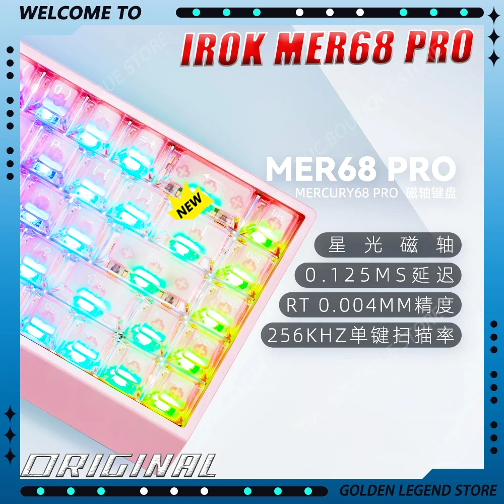 

NEW CAROTMAS Mer68pro Gaming Keyboard Magnetic Switch 0.125ms 0.004mm PRO Hall Effect Rapid Trigger Polling Rate Gaming Keyboard