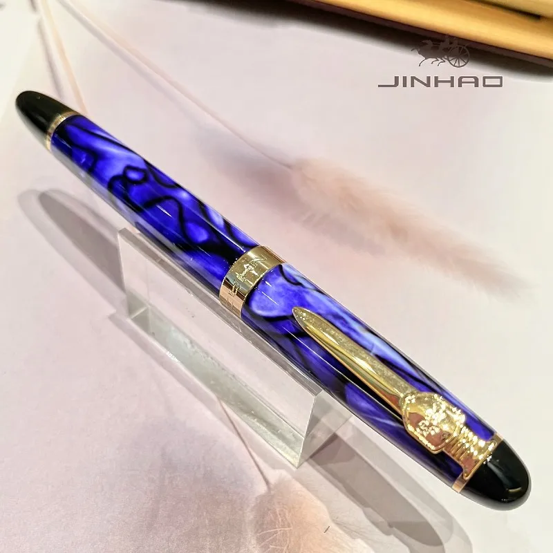 Jinhao Keramik Professioneller Kalligrafie-Füllfederhalter Golden Shield Clip Serie 450 156 1000 1200 8802 Optionen Verfügbar – Detail 3