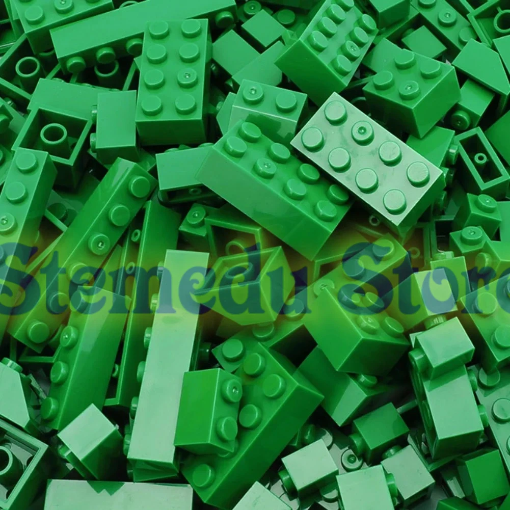 120 Stück Bausteine Bulk Lot Pack sortiert nach Farbe Ziegel Block platte Spielzeug kleine Partikel Bulk-kompatible Legoeds
