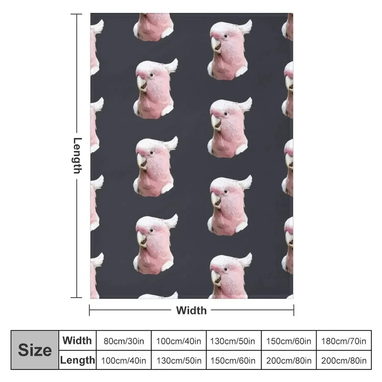 Major Mitchell Cockatoo Throw Blanket funny gift Blankets For Sofas christmas decoration decorative Blankets