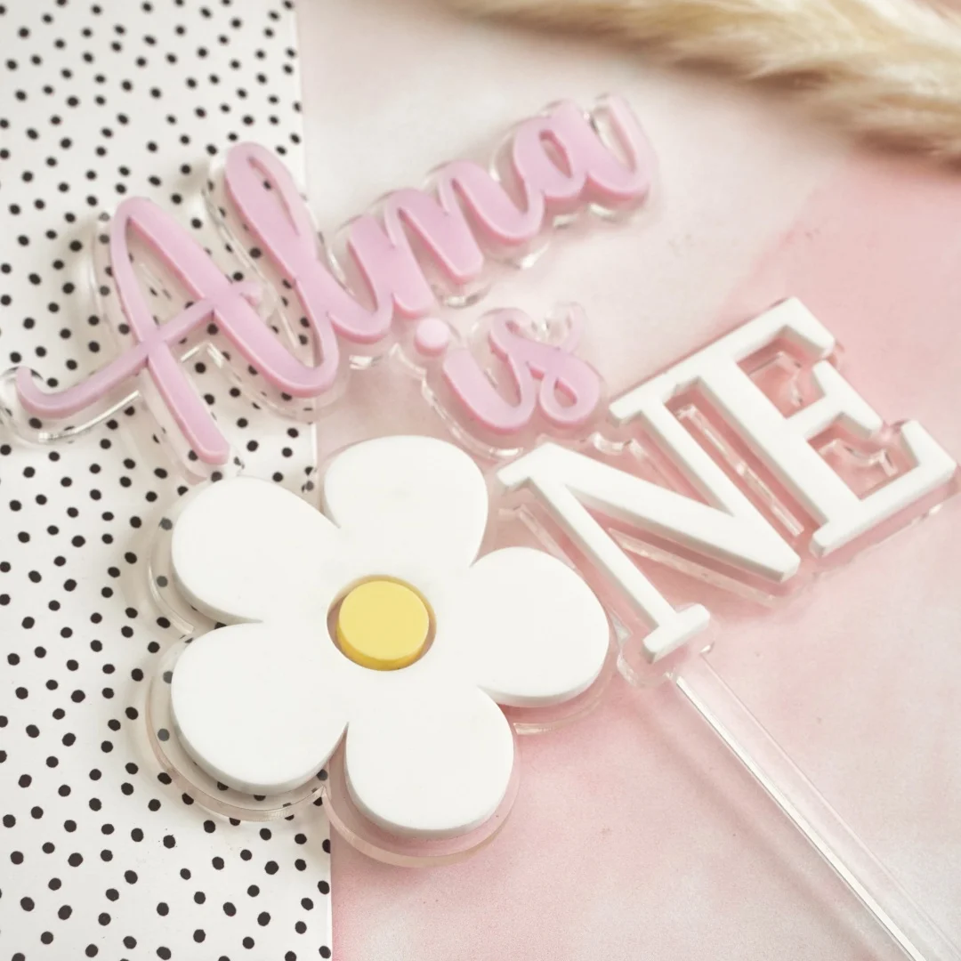 تزيين الكيك المخصص - قطعة واحدة من ملحقات PMMA الدافئة اللطيفة المحفورة بالليزر لأعياد الميلاد والأطفال والهدايا الحلوة، Da #3