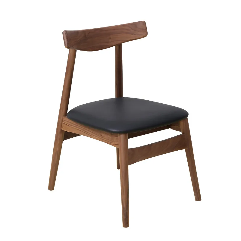 

Nordic black walnut simple modern pure solid wood white oak