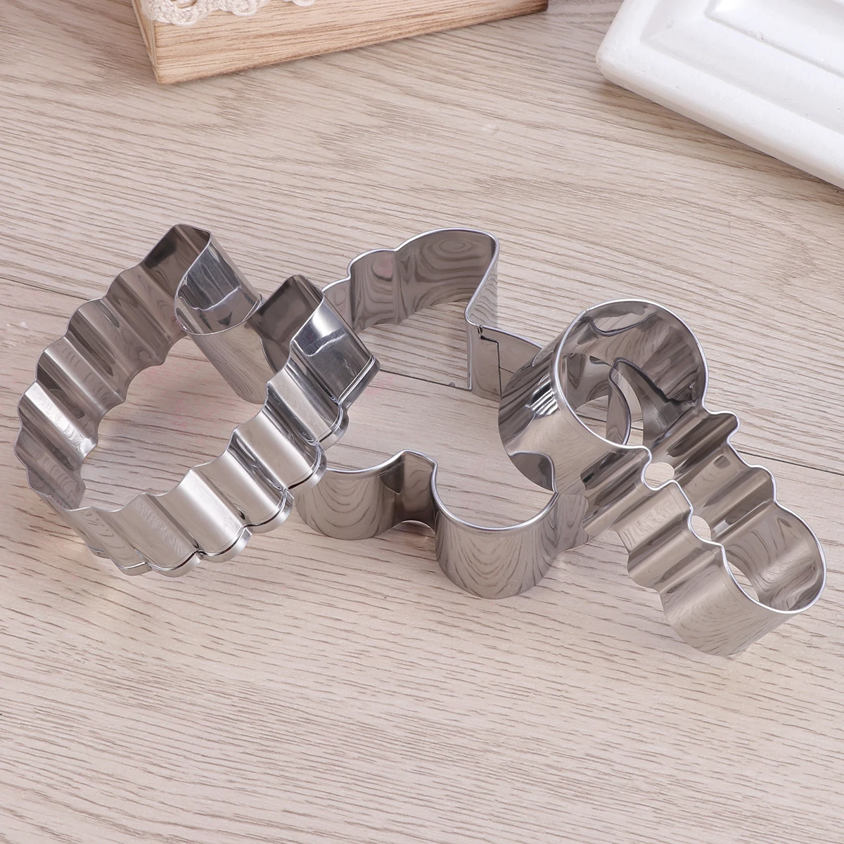 

5Pcs Charming Designs Baby Shower Cookie Cutters Stainless Steel Biscuit Molds Diy Chocolate Molds For Baking Tray
