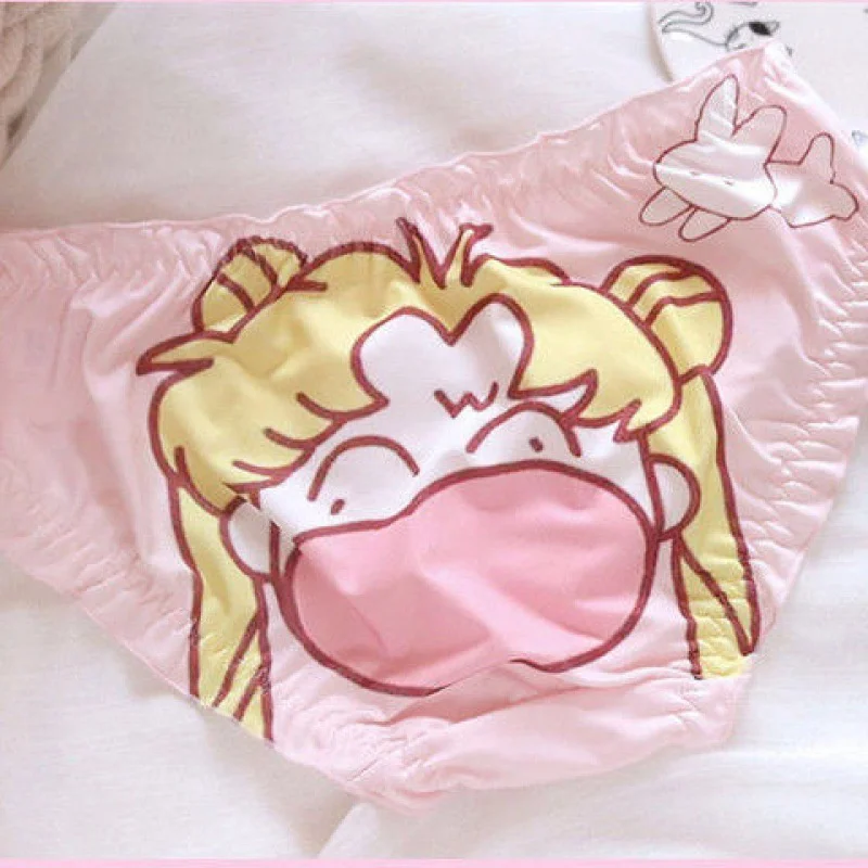 Lingerie Cute Panty Underwear Women Panties Kawaii Cartoon Print Japanese Lolita Panti Sexy Anime Brief for Girls трусы женские