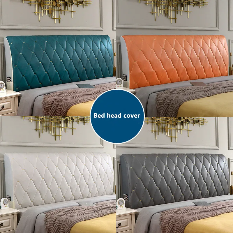 Technology Cloth Fabric Bed Head Cover European Luxury Elastic Thick Quilted Bed Back Protector Cover Headboard Dustproof Cover