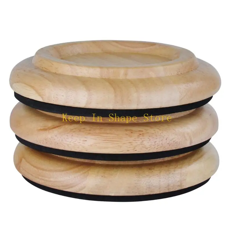 U1JC Caster Cups for Grand Piano Set of 3 Recessed Floor Support Pads for Home Piano and Studio Placement