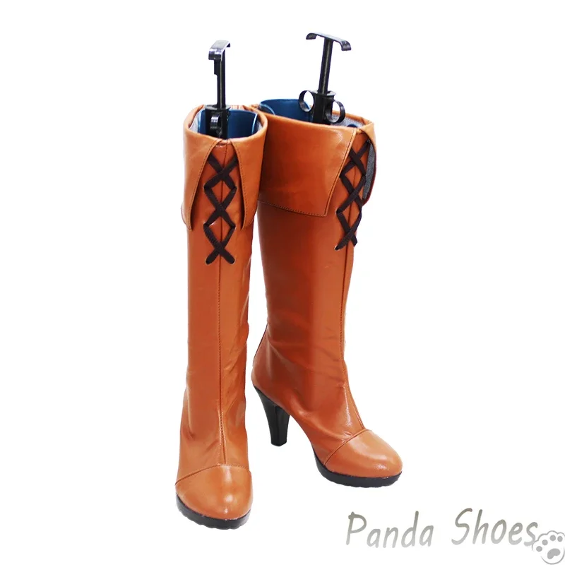 รองเท้าคอสเพลย์วีร่าจากเกมแกรนบลูแฟนตาซี รองเท้าคอสเพลย์อนิเมะ คอมมิค สำหรับงานคอนเวนต์ ปาร์ตี้ฮาโลวีน