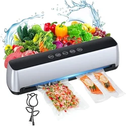 Food Vacuum Sealer Machine Automatic Sealing System for Food Storage Dry and Wet Food Modes LED Indicator Automatic Sealers