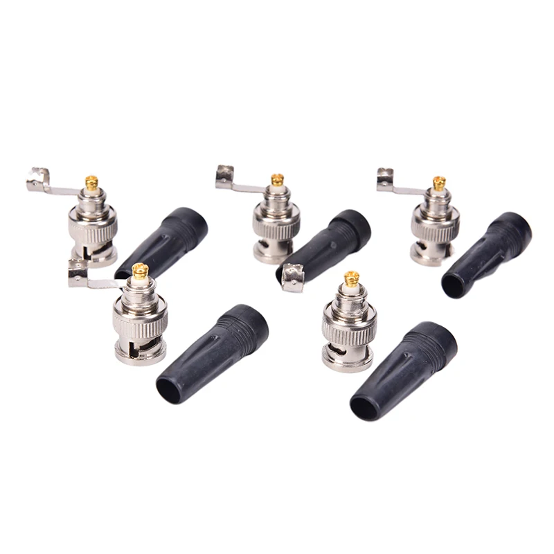 Conector macho Bnc para cabo coaxial Twist-On, CCTV Solderless Plug, Rg59, 1Pc