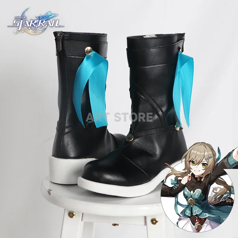 Wegweiser cosplay schuhe spiel honkai star rail trailblazer cosplay schuhe stiefel für comic con halloween kostüme schuhe für frauen