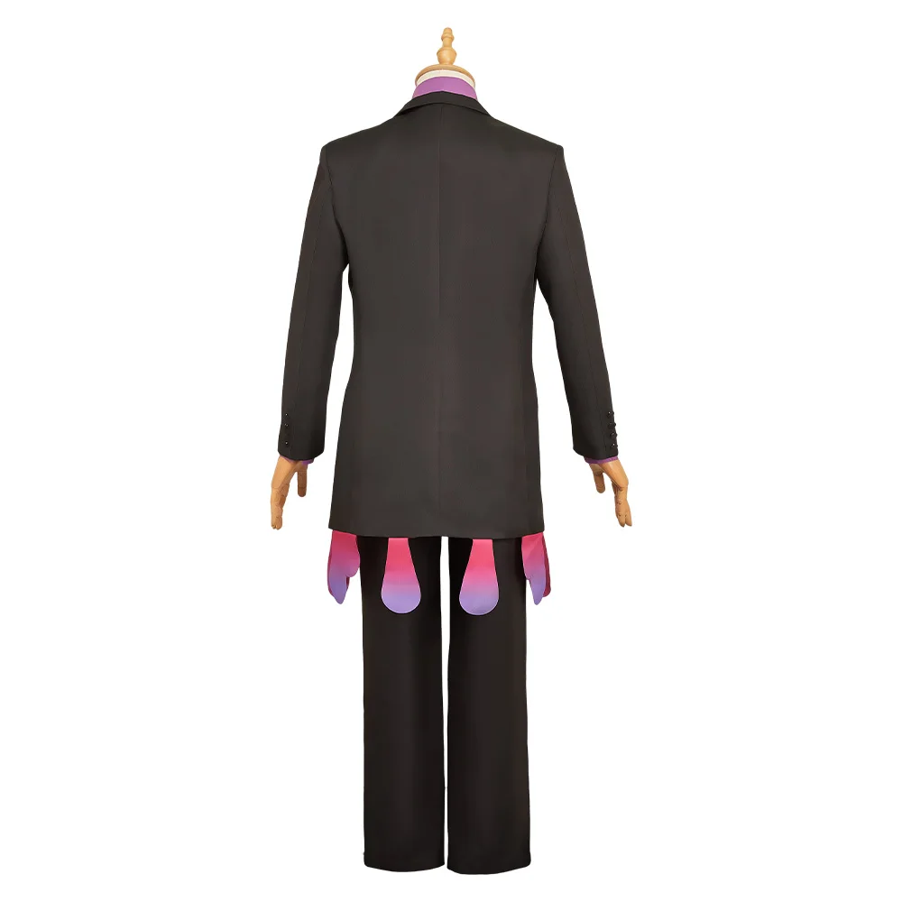 Corbeau Costume Cosplay Karasuba Fantasia Uomini adulti Travestimento Uniforme Cappotto Pantaloni Cravatta Abiti Vestito da festa di carnevale di Halloween