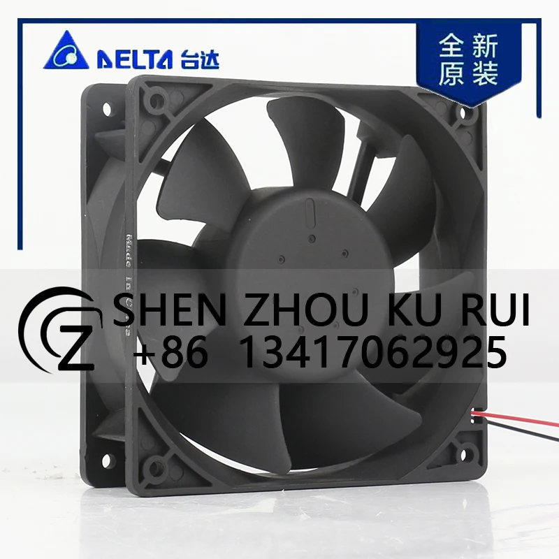 

New Delta 5V 24V 48V DC12V 1.60A AC EC 12038 120x120x38MM 12CM Temperature Control Speed Measurement AFB1212SHE-6J33 Cooling Fan