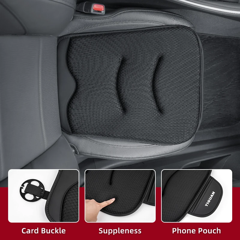 

Car Ice Silk Seat Cover Front Seat Cushion Protective Mat Auto Accessories For Volkswagen VW Golf Jetta Passat mk4 mk5 mk6 CC