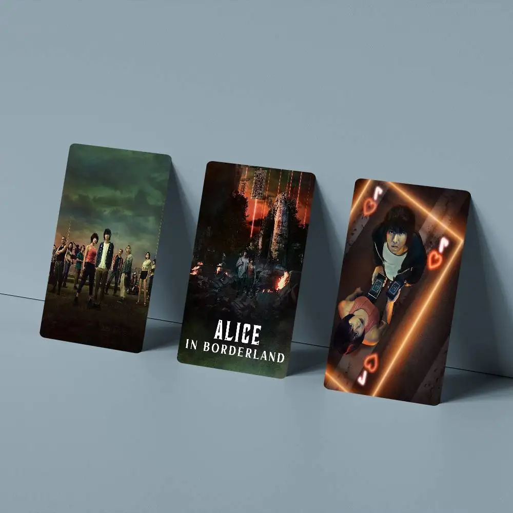 

A-Alice In Borderland Movie Card Stickers Credit Visa Debit Bank Charge Card Bus Metro Waterproof Sticker Decal Decoration