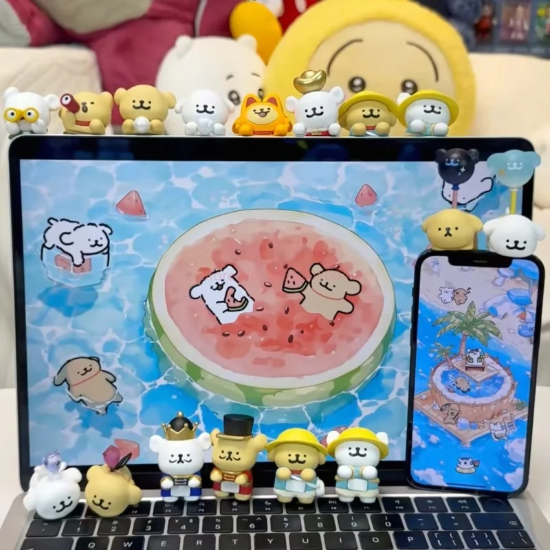 

New Original Line Dog Maltese Fun Party Series Blind Box Desktop Paste Ornament Mobile Phone Computer Accessories Toys Gift