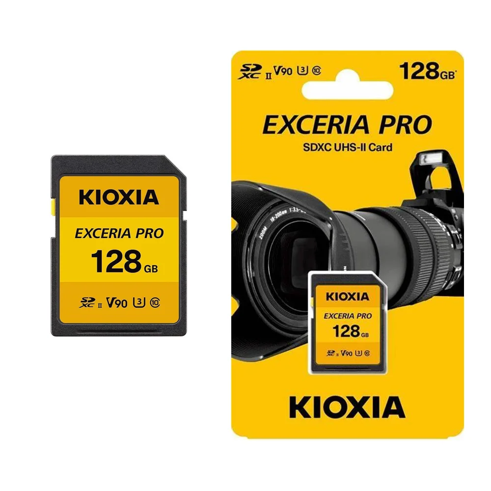 

wholesale KIOXIA EXCERIA PRO UHS-2 SD memory card toshiba N401 U3 V30 C10 SD card 128GB