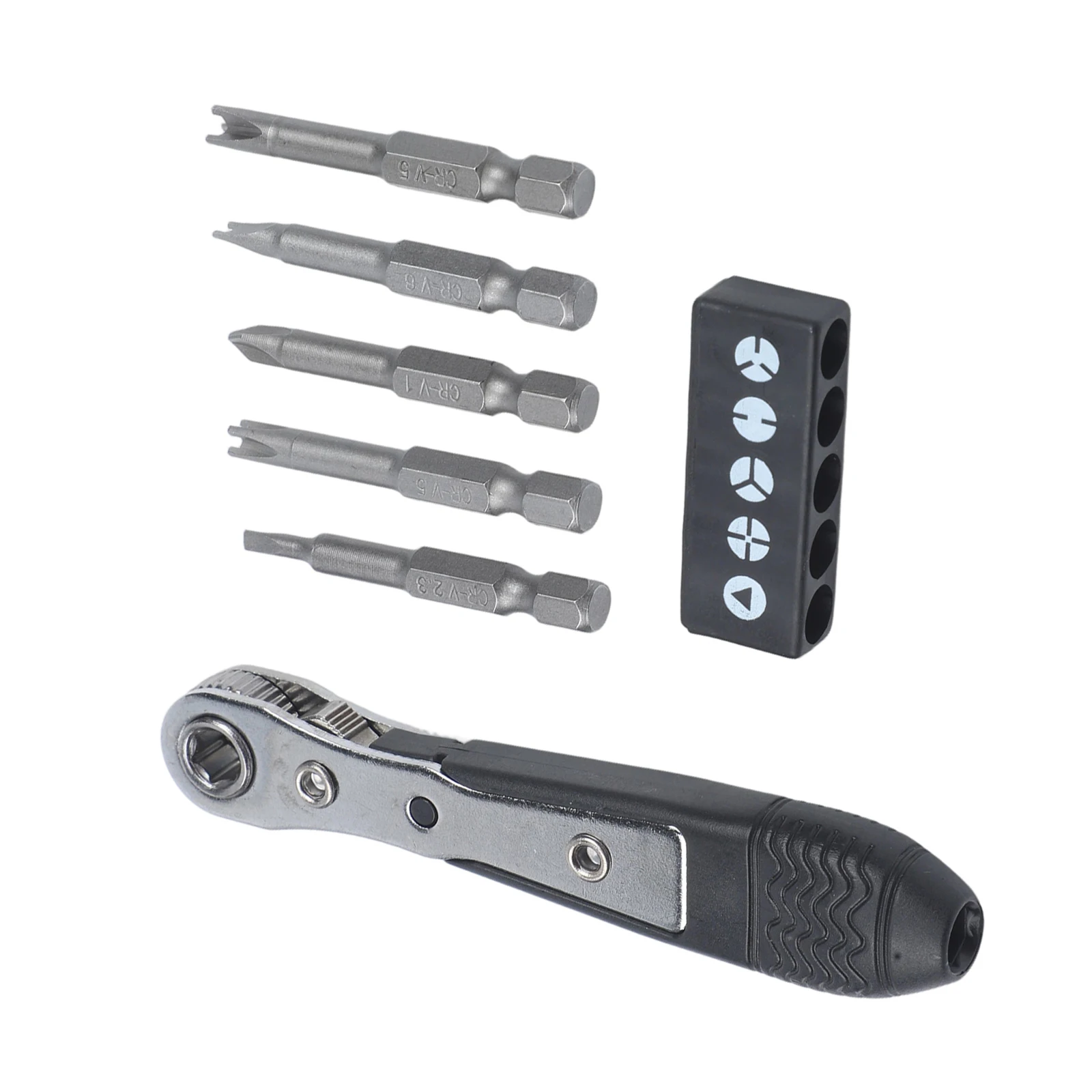 Triangle Screwdriver Multi-bit Set PH2 Triangle Head Y Head Three-point Four-point 1 4 Hex Shank Grey As Shown