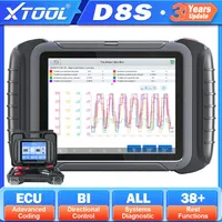XTOOL D8S All System Diagnostic Tools Automotive Scanner ECU Coding Bidirectional Key Programming OBD2 38+Service Upgraded of D8