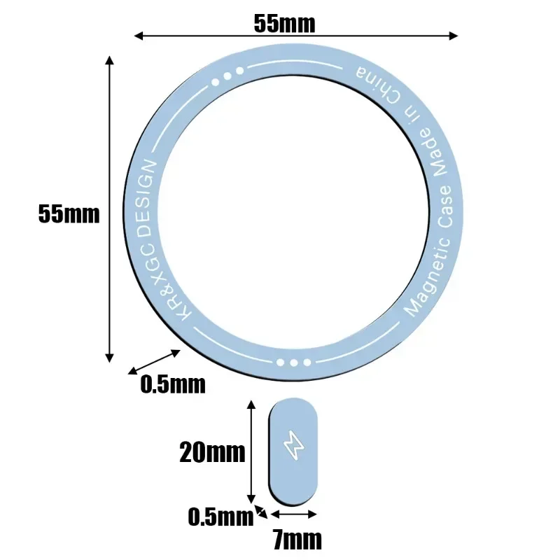 Универсальное металлическое кольцо для беспроводного магнитного зарядного устройства Magsafe, наклейка из железного листа, магнитный держатель для телефона для IPhone 12, 13, 14, 15