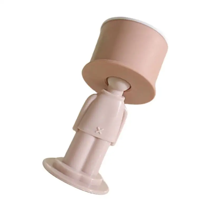 

652F Wall Protectors Sturdy Silicone Door Stoppers Quick Setups Suitable for Family with Children or Pet Easy Installation