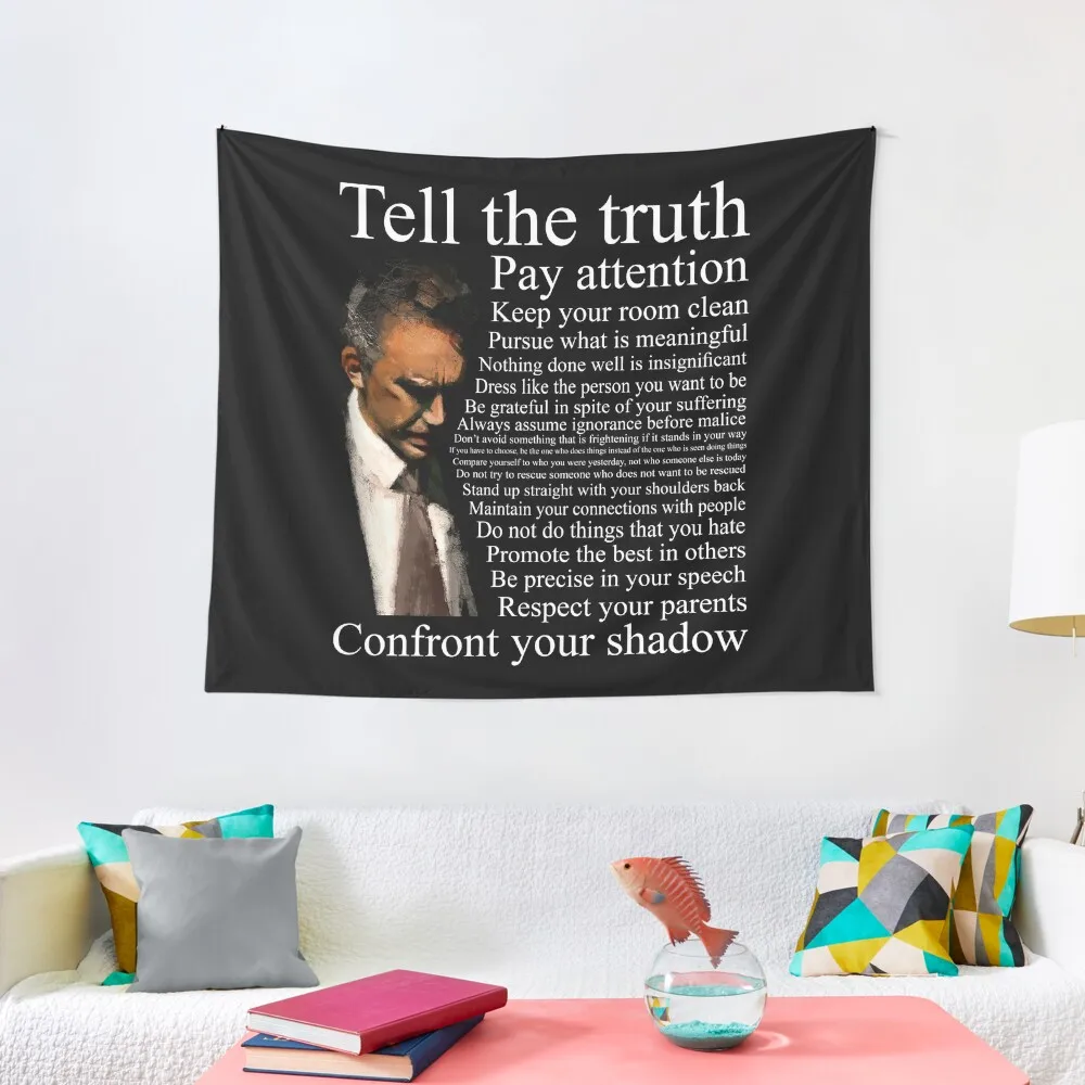 Jordan Peterson's Advice Tapestry Decoration Pictures Room Wall Home Decor Aesthetic Tapestry