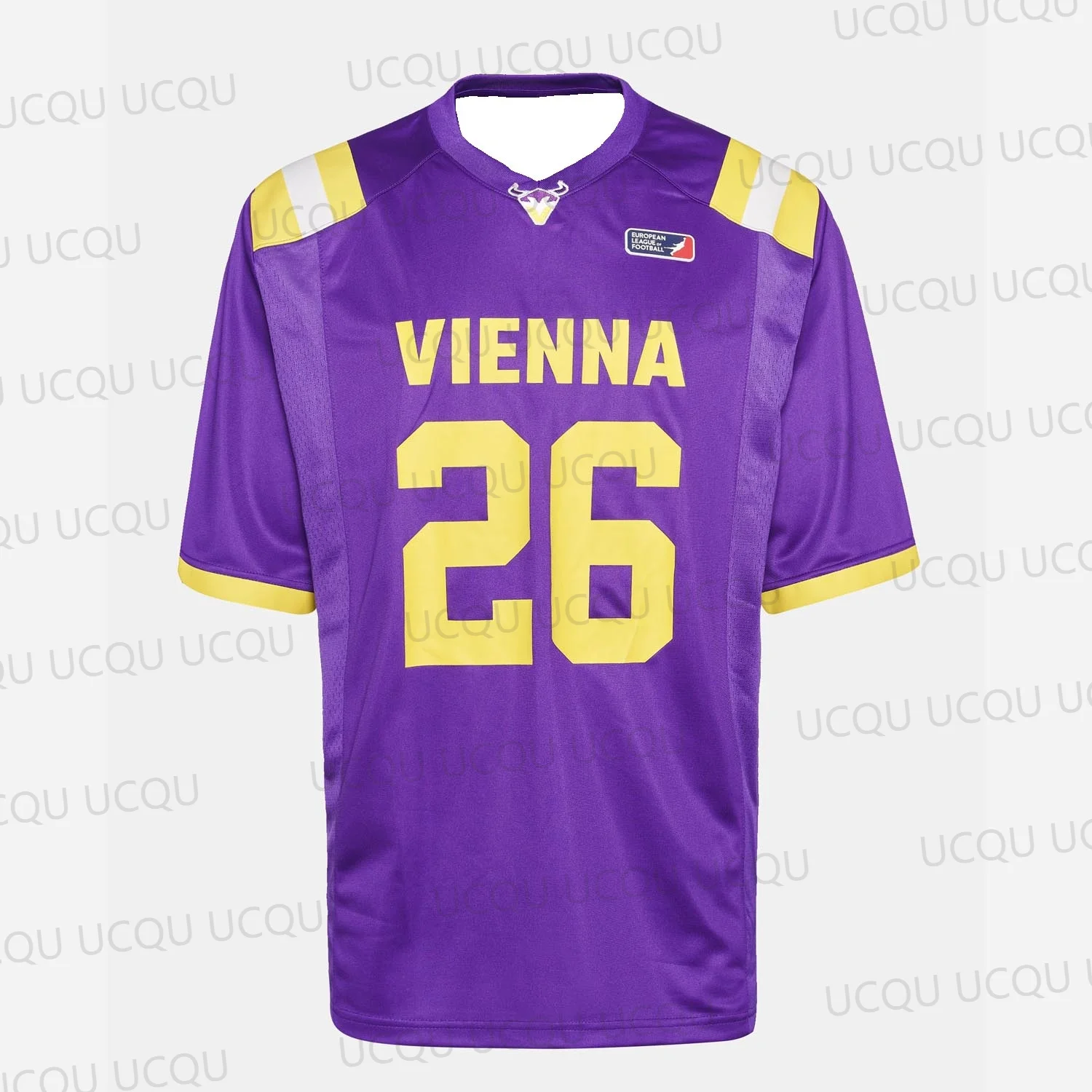 فيينا الفايكنج كرة القدم الأمريكية جيرسي 2025 حجم كامل مريح فضفاض صالح ملابس رياضية الرجال الكبار الشارع الشهير مروحة هدية