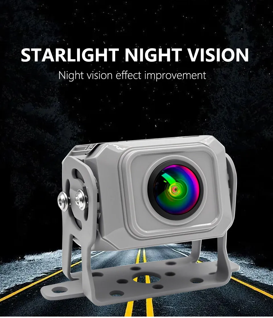 9-36V Hochleistungs-Fahrzeugkamera AHD1080P CVBS umschaltbar 180° ° Fisheye Starlight Nachtsicht Wasserdichte Rückfahrkamera für LKW – Detail 6