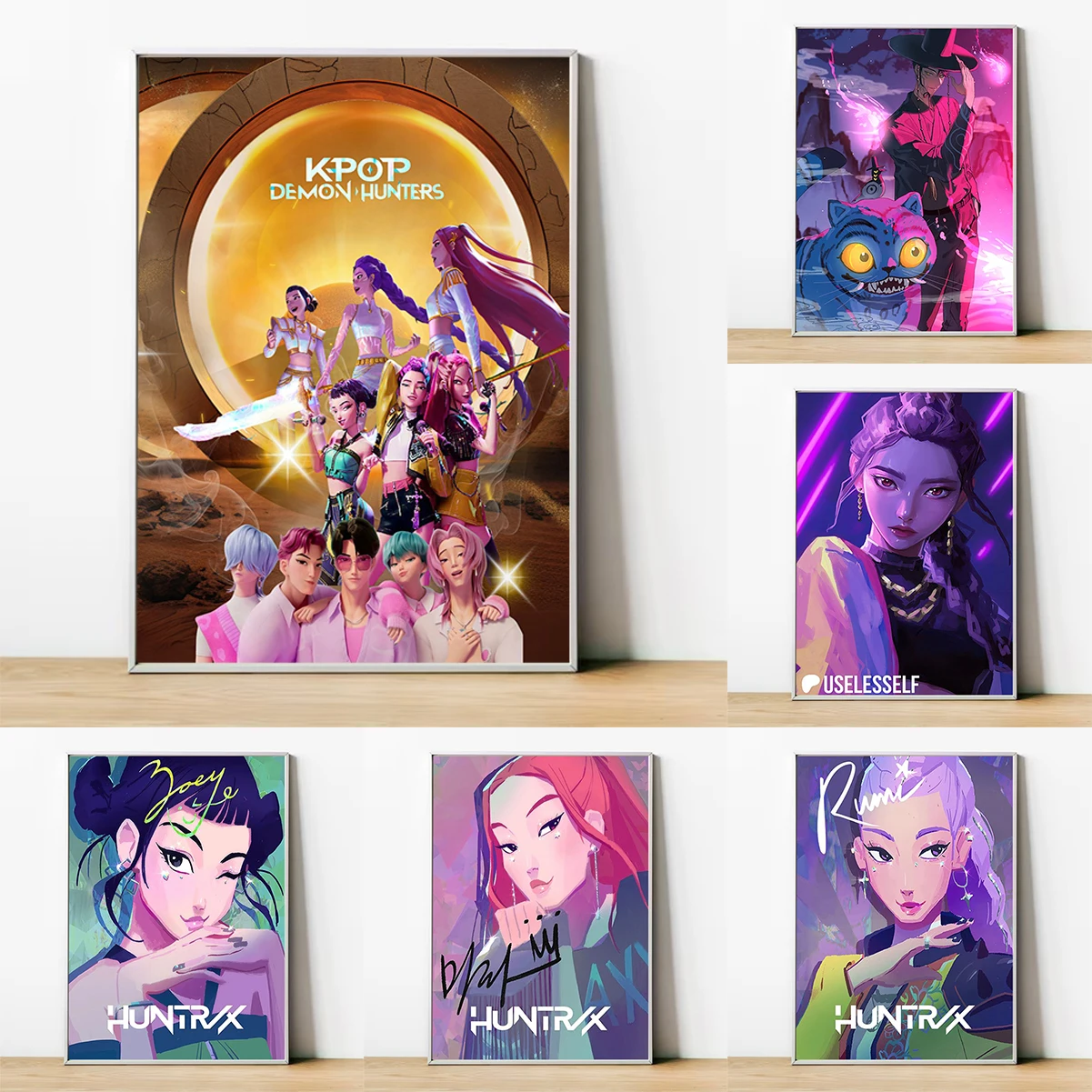

Anime K-Pop Demon Hunters poster HD art wall waterproof home living room bedroom coffee house bar aesthetic room wall decoration