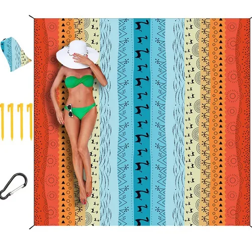 Estera de playa impermeable, manta de Picnic portátil, estera de Camping a prueba de humedad para exteriores, lámina de suelo para viajes y senderismo para fiesta familiar