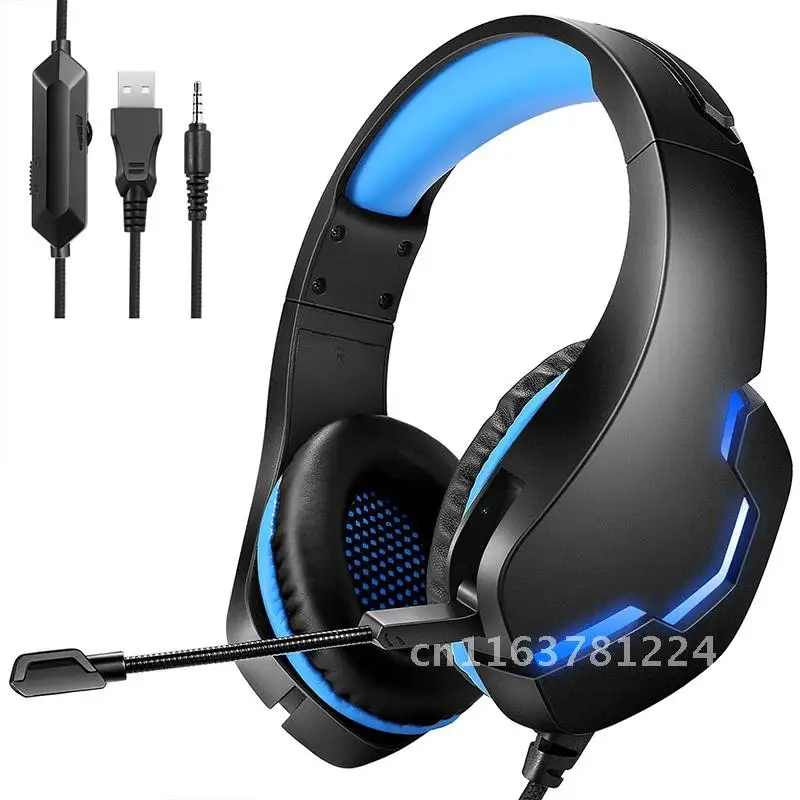 Casque supra-auriculaire filaire avec microphone, écouteurs de jeu, casque stéréo à basses profondes, PS4, PS5, XBOX, PC, ordinateur portable, nouveau