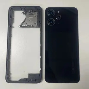 Bilashmart Redmi 12 4G 23053RN02A Housing Case Middle Frame Battery Back Cover Rear With Camera Lens Repair Parts