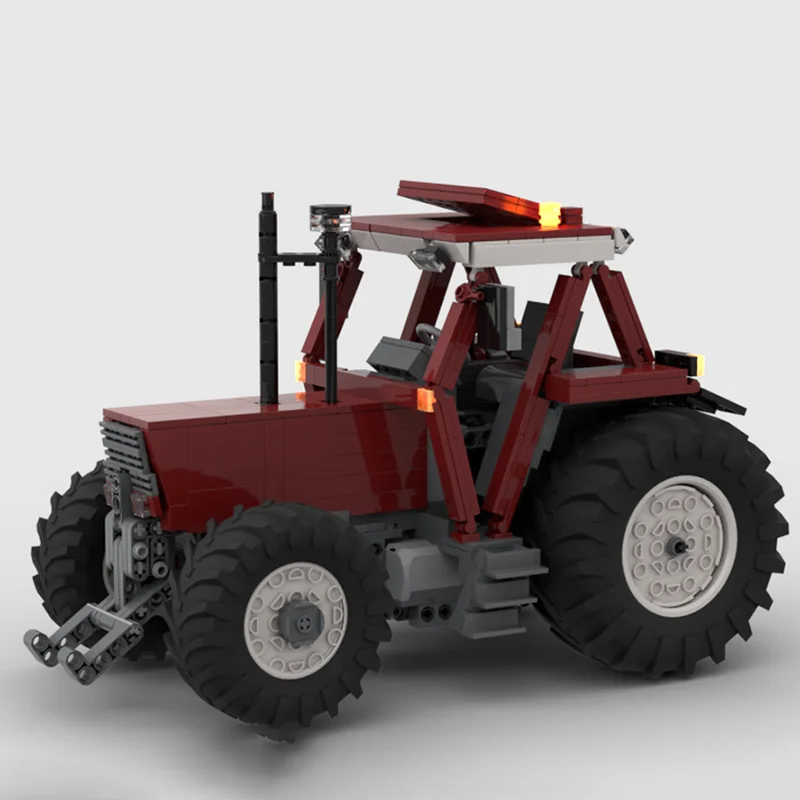 1001 قطعة MOC الناقل Fiatagri 180-90 DT توربو التكنولوجيا نموذج اللبنات التراص الطوب ألعاب إبداعية طفل هدية لتقوم بها بنفسك