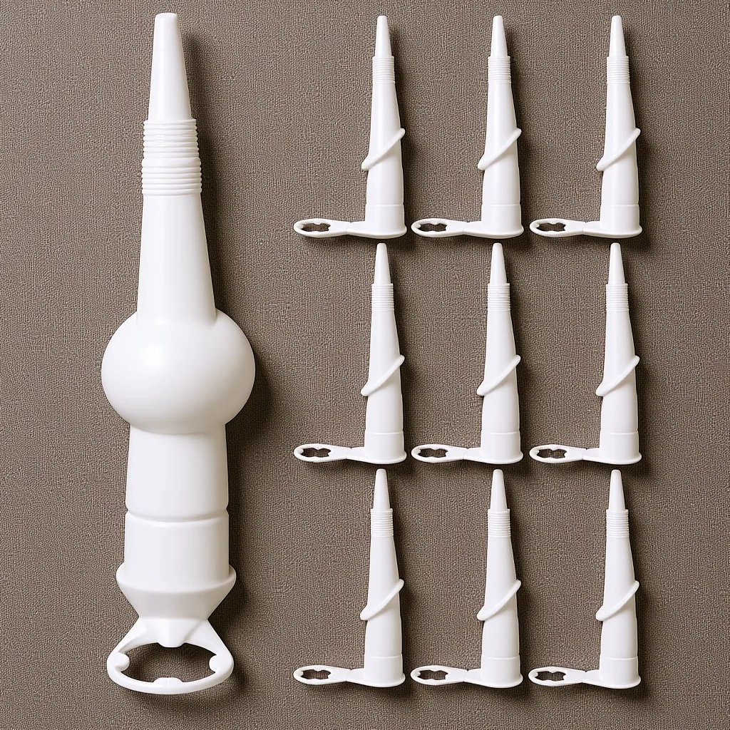 

10Pcs Professional Adjustable Grout Tip with Threaded Opening Swivel Caulking Tool for Grout Sealant Glue Coating in Confined
