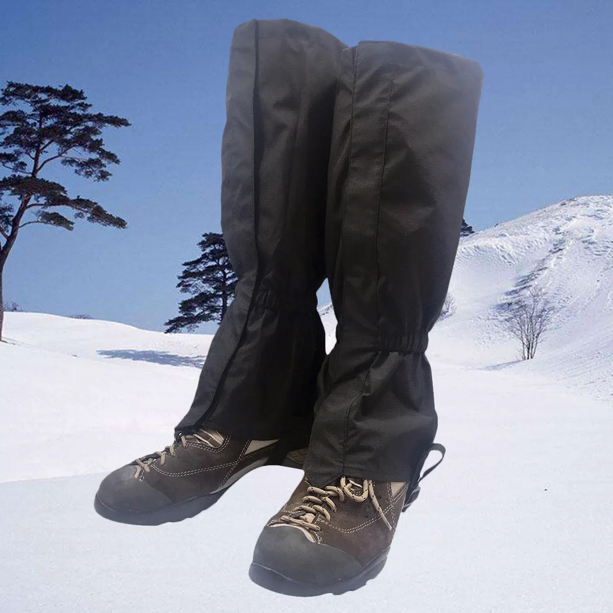 

1 пара водонепроницаемых дышащих гетр для активного отдыха, унисекс, для катания на лыжах, походов, альпинизма, защита для ног и обуви, регулируемый ремень