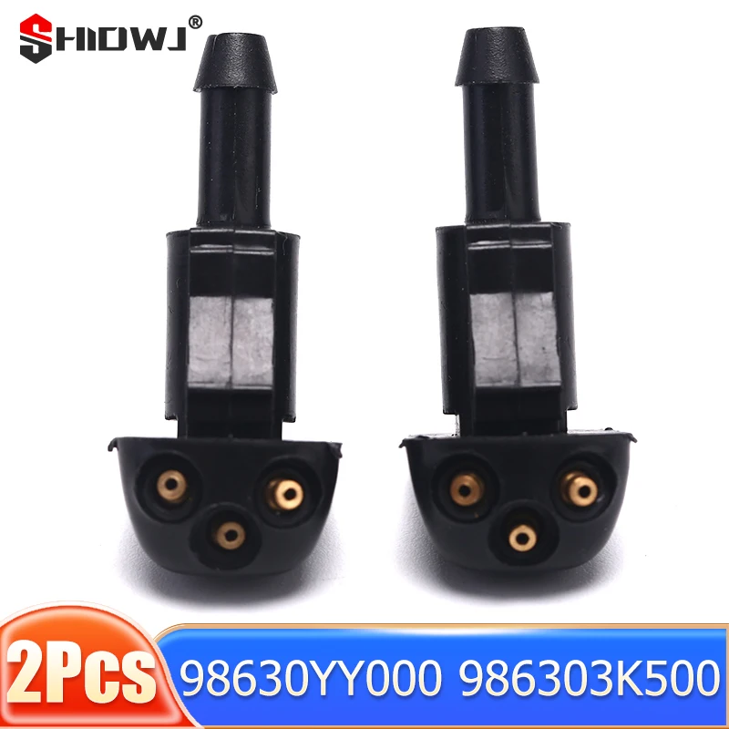 2Pcs Windshield Wiper Washer Sprayer Nozzle For Hyundai Kia 98630YY000 986303K500 Auto Front Windsheild Wiper Nozzles