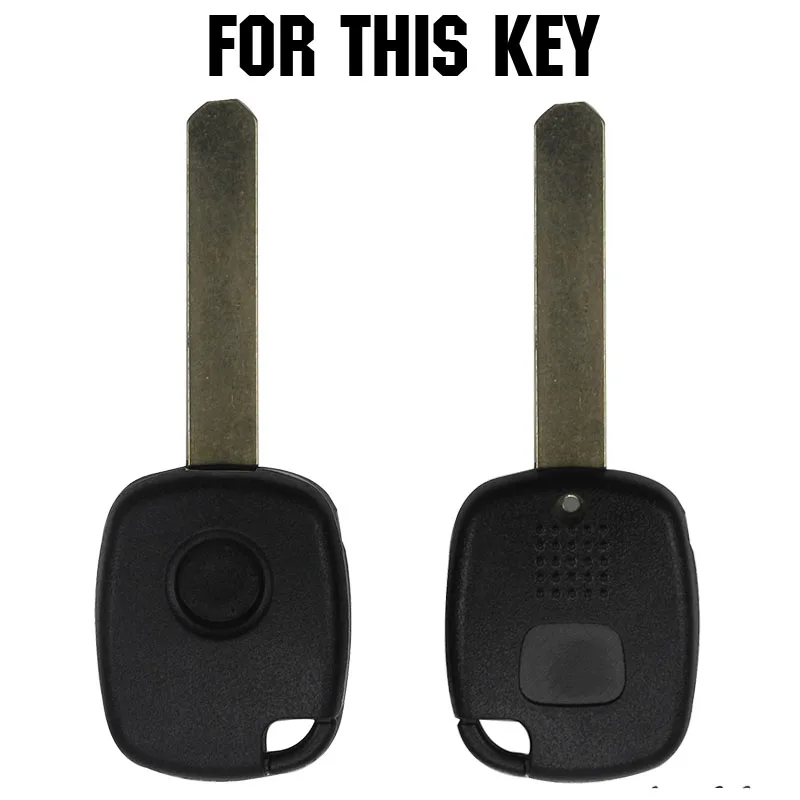 For Honda CR-V Odyssey Fit City Civic Accord Silicone Remote Key Case Fob Shell Cover Skin Holder 1 Button