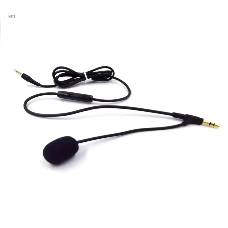 3. 5mm Gaming Microphone Cable with Volume Control Pc Laptop Headphones Dropship