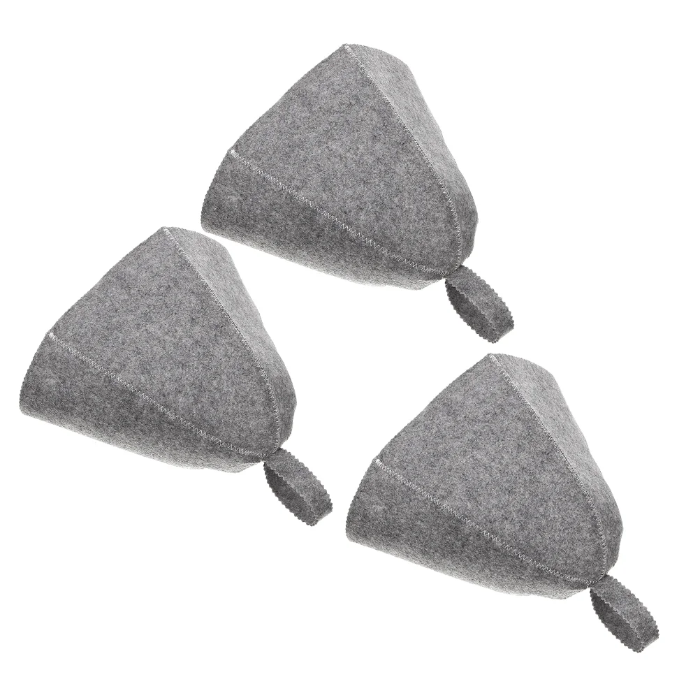 

Spa Caps for Hair Felt Sauna Hat Sink Protector Hats Flexible Women's Bath Accessories - Saunas