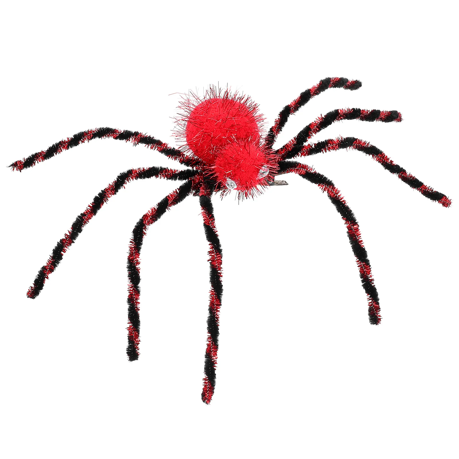 Hair Barrettes Spider Hairpin Girls Party Headdress Cosplay Accessory Funny Halloween Costume Orange Festival Clip